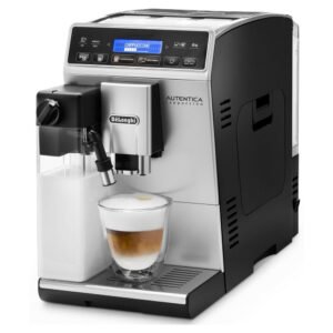 De'Longhi Kaffeevollautomat Autentica Cappuccino ETAM29.660.SB - Superkompakt - nur 19,5 cm breit, LatteCremaMilchsystem, Kegelmahlwerk 13-stufig,