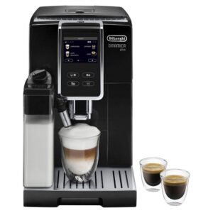 De'Longhi Kaffeevollautomat Dinamica Plus ECAM370.70.B - 14 Rezepte, perfekter Milchschaum, schwarz, Einfache Bedienung dank 3,5" Touchscreen &
