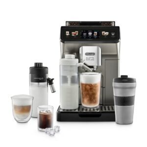 De'Longhi Kaffeevollautomat Eletta Explore Cold Brew ECAM450.86.T - 100 Rezepte (App), heiß & kalt, Cold Brew in unter 5 Minuten inkl. 3,5"