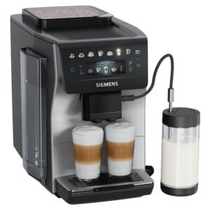 SIEMENS Kaffeevollautomat EQ600 TP605EM3, 8 Getränke, XL-Getränke, bis zu 480ml, Kannenfunktion, bis zu 10 Favoriten, Doppeltassenfunktion,