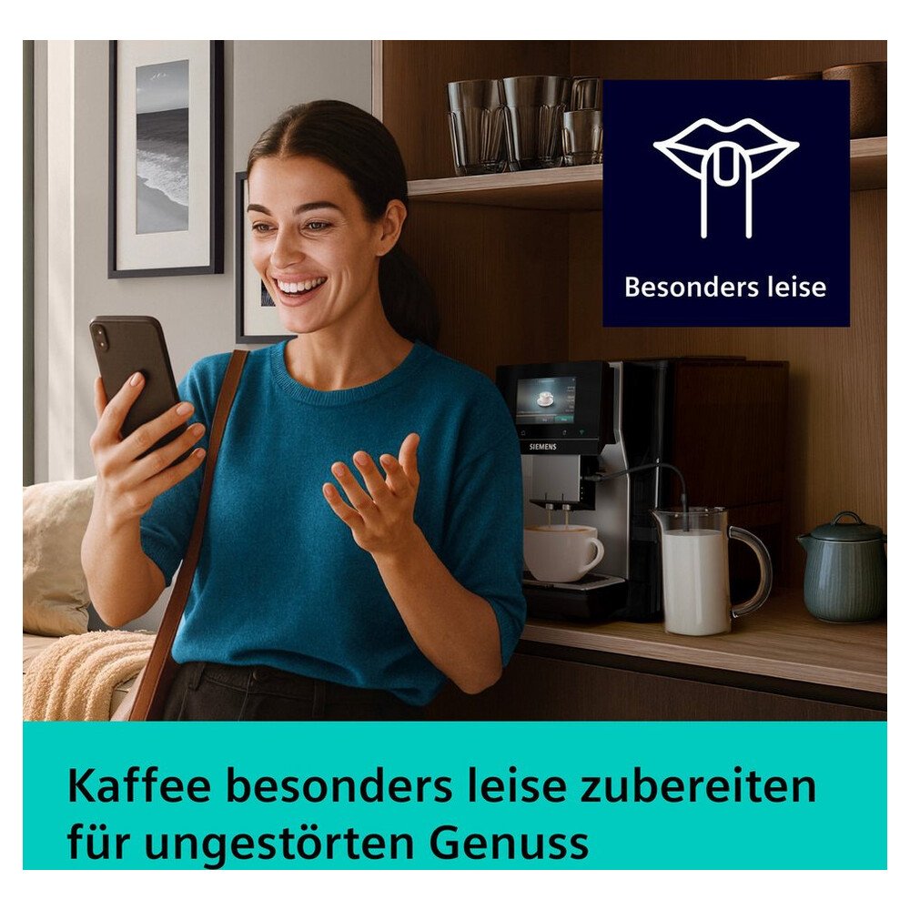 SIEMENS Kaffeevollautomat EQ700 TP725ET7, inkl. Thermo-Kaffeebecher, XL-Getränke, 20 Favoriten, farbiges Full-Touch-Display, Doppeltassenfunktion, – Bild 11