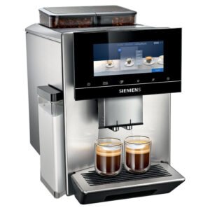 SIEMENS Kaffeevollautomat EQ900 TQ907D03, intuitives 6,8" TFT-Display, 2 Bohnenbehälter, Barista-Modus, App, Geräuschreduzierung, 10 Profile,